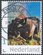 Echt persoonlijke postzegel met autowrak, Verzenden, Na 1940, Gestempeld