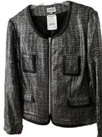 NIEUW SCARVA jasje lurex tweed 44 zwart zilver was 250 euro!, Kleding | Dames, Verzenden, Zwart, Maat 42/44 (L), Nieuw
