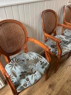 Vintage Queen Ann /Barok /Klassieke Franse 4 eetkamerstoelen, Huis en Inrichting, Stoelen, Ophalen, Gebruikt, Bruin, Vier