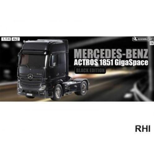 1/14 RC Mer.Benz Actros 2 Giga zwart 56342, Hobby en Vrije tijd, Modelbouw | Auto's en Voertuigen, Nieuw, Truck, Groter dan 1:32