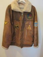 Leren pilotenjack, Bruin, Maat 56/58 (XL), Ophalen of Verzenden, Nvt