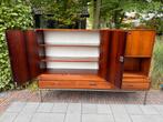 Vintage Houten Kast met Lades en Planken, Ophalen, Gebruikt, 100 tot 150 cm, 150 tot 200 cm
