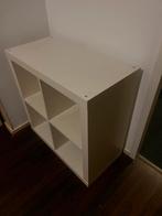 Witte kast met 4 vakken, Ophalen, Met plank(en), Kunststof, Gebruikt