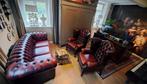 Prachtige Engelse Chesterfield set kantoor, mancave, hotel, Ophalen, Zo goed als nieuw, Hout