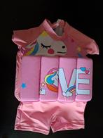 Roze UV-zwempakje met drijfhulp Eenhoorn, Badpak, Nieuw, Ophalen of Verzenden, UV-zwemkleding
