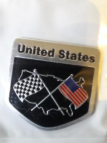Amerika American US black vlag flag embleem badge stickers beschikbaar voor biedingen