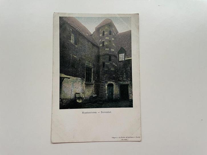 D152 Oude ansichtkaart Deventer : Muntentoren, Verzamelen, Ansichtkaarten | Nederland, Ongelopen, Overijssel, Ophalen of Verzenden