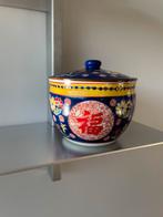 Vintage Chinese pot met deksel blauw kom, Antiek en Kunst, Antiek | Keramiek en Aardewerk, Ophalen of Verzenden