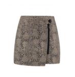 NIKKIE rok beige-zwart slangenprint mt. 36, Kleding | Dames, Rokken, Beige, Ophalen of Verzenden, Zo goed als nieuw, Nikkie