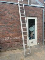 Ladder 2-delig 2x14 treden, Ophalen, Zo goed als nieuw, 4 meter of meer
