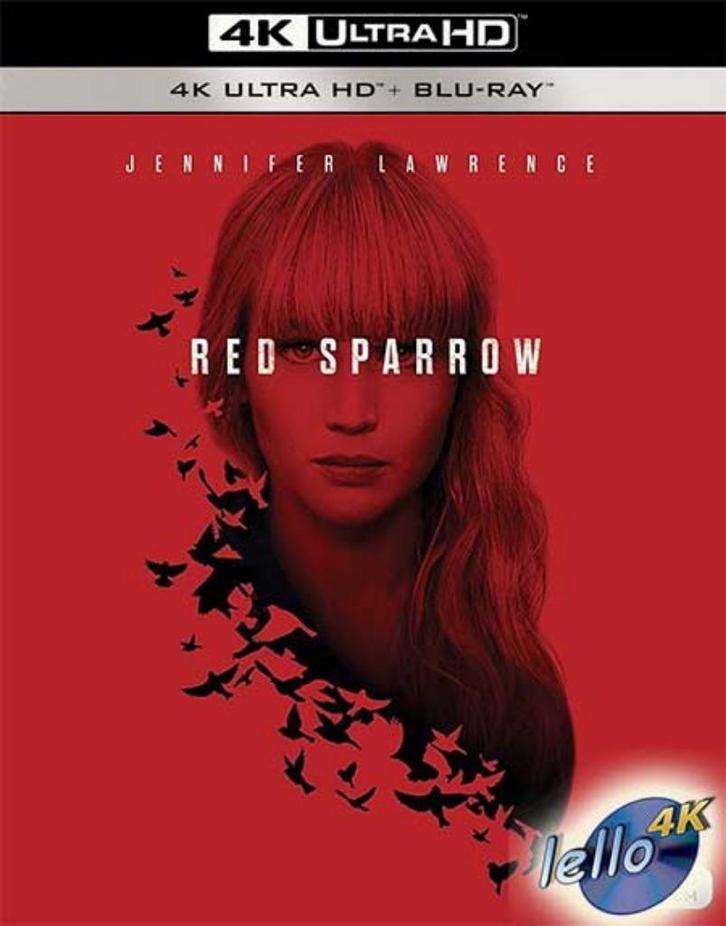 Blu-ray 4K: Red Sparrow (2018 Jennifer Lawrence) IT SC NLO, Cd's en Dvd's, Blu-ray, Nieuw in verpakking, Actie, Ophalen of Verzenden