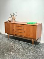 Vintage Notenhout Dressoir Minimalistisch Sideboard, Ophalen of Verzenden, Zo goed als nieuw, 25 tot 50 cm