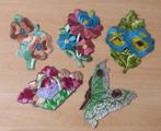 5 Turmac Zijdjes Bloemen, Vlinder - lot 3 - vintage, Nieuw, Ophalen of Verzenden, Turmac, Overige applicaties