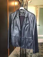 Zwart leren blazer. Claudia Sträter, Ophalen of Verzenden, Zo goed als nieuw, Maat 46/48 (XL) of groter, Zwart