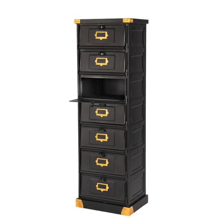 Industriële Kleppenkast Vintage Ladekast IJzeren Kast Metaal, Huis en Inrichting, Kasten | Ladekasten, Nieuw, 100 tot 150 cm, Minder dan 50 cm