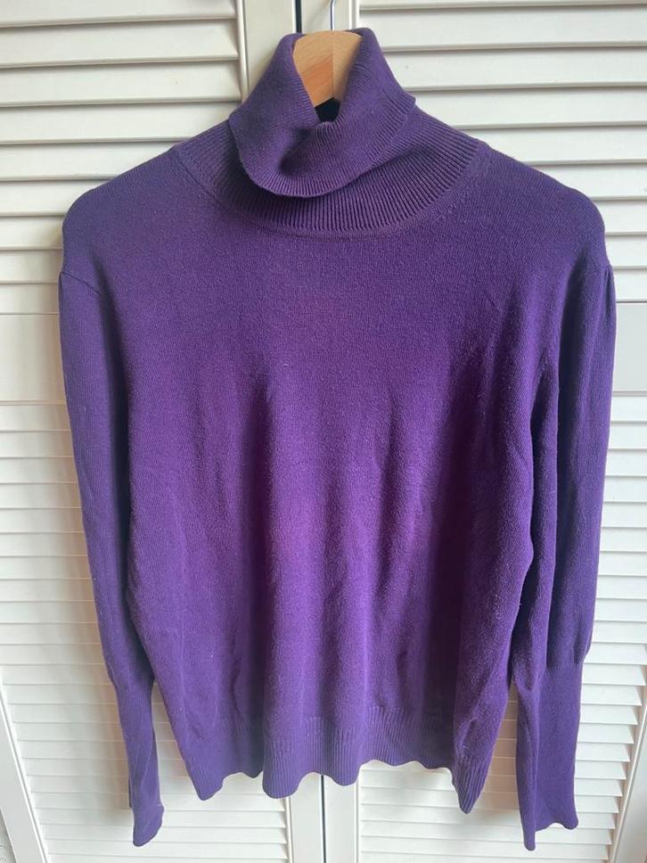 Paarse McGregor coltrui - Stijlvol en comfortabel!, Kleding | Dames, Truien en Vesten, Zo goed als nieuw, Maat 46/48 (XL) of groter