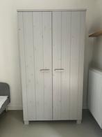 WOOOD Dennis kast grenen betongrijs 202 x 111 cm, Ophalen, Gebruikt, Kast, 50 tot 70 cm