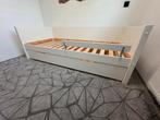 Wit kinderbed met grote lade onder en zijsteun, Kinderen en Baby's, Ophalen, Gebruikt, 180 cm of meer, 85 tot 100 cm