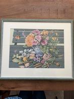 Groot borduurkunstwerk professioneel ingelijst, Ophalen