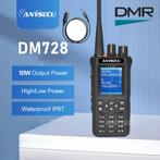 Anysecu DM728 DMR + ANALOG + AES 256 10W + GPS, Met broekklem, Verzenden, 15 km of meer, Zo goed als nieuw