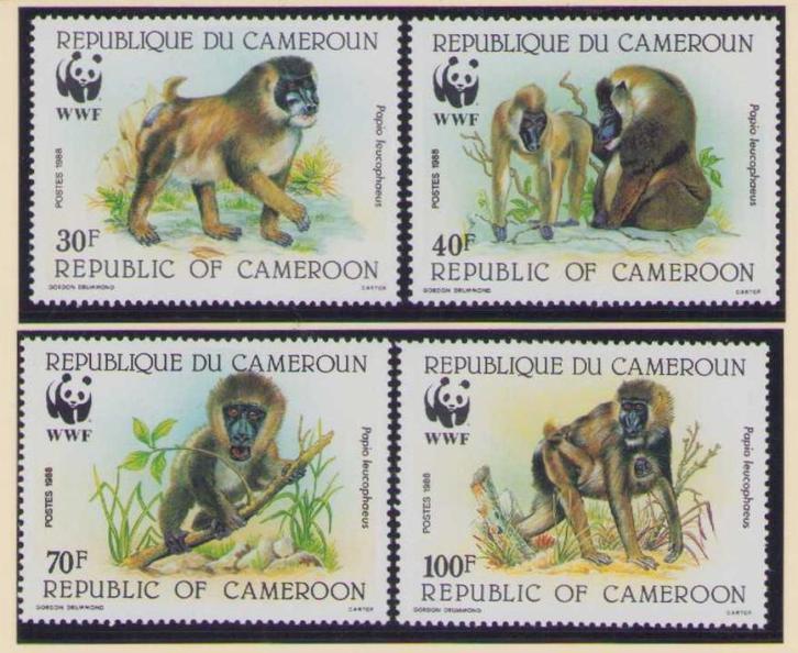 WWF set postzegels van de Dril aap, Postzegels en Munten, Postzegels | Thematische zegels, Postfris, Dier of Natuur, Ophalen of Verzenden