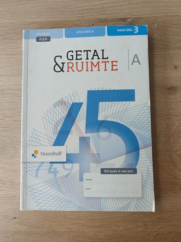 Getal en ruimte wiskunde A leerboek flex Havo deel 3 beschikbaar voor biedingen