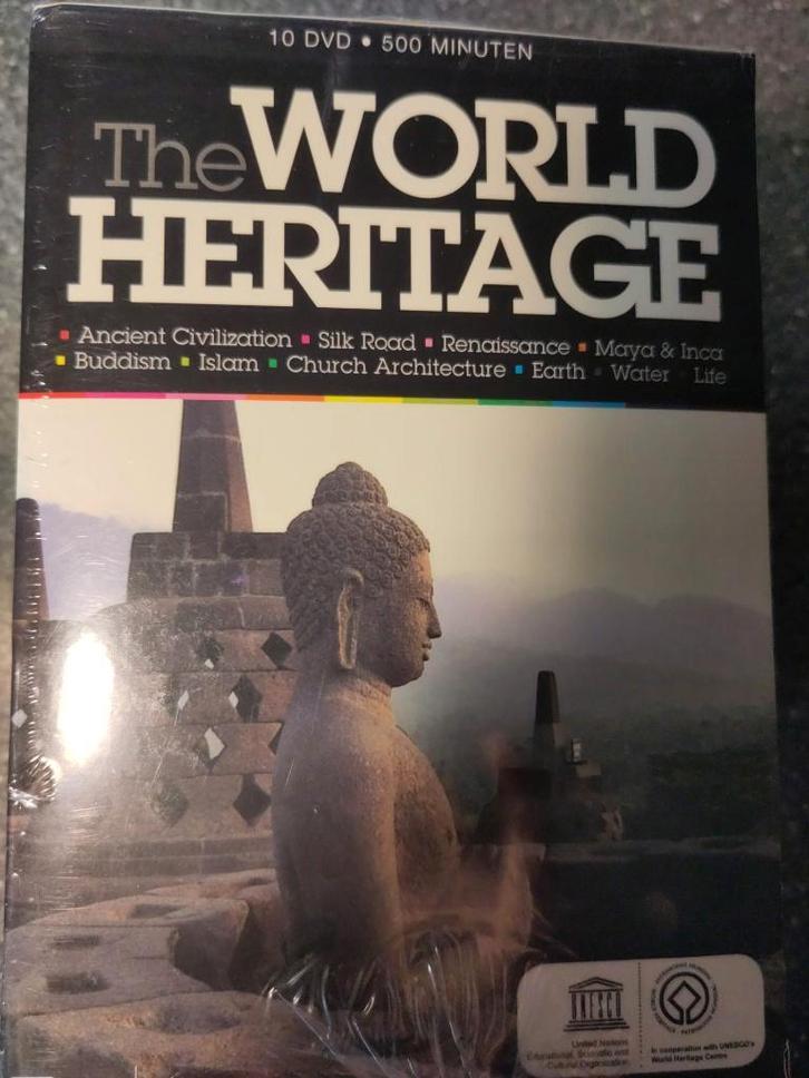 10DVD THE WORLD HERITAGE (BOXSET, SEALED), Cd's en Dvd's, Dvd's | Documentaire en Educatief, Nieuw in verpakking, Overige typen