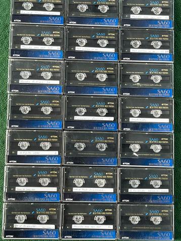 21 goede TDK SA60 cassettes beschikbaar voor biedingen