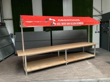 Marktkramen demontabel, lichtgewicht, aluminium, kerstmarkt. beschikbaar voor biedingen