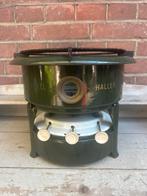 Petroleumstel / oliestel 3 pits donkergroen emaille, Ophalen of Verzenden