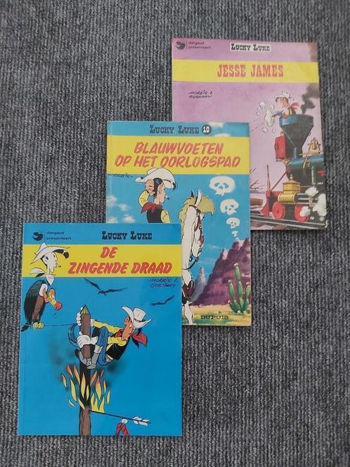Stripboeken - Lucky Luke - 3 stuks, Boeken, Stripboeken, Gelezen, Meerdere stripboeken, Ophalen of Verzenden