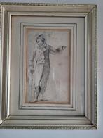 Te koop antieke potlood tekening, Antiek en Kunst, Ophalen of Verzenden