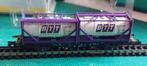 NLK 0804 TRIX CONTAINER WAGON BTT 1/160, Gelijkstroom, Trix, Wagon, Ophalen of Verzenden