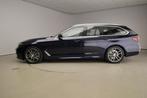 BMW 5 Serie Touring 520i | M-Sportpakket | LED | Leder | Nav, Auto's, Automaat, Gebruikt, 4 cilinders, Blauw