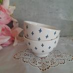 2 Gave spoelkommetjes kommetjes Franse lelie, Huis en Inrichting, Ophalen of Verzenden, Aardewerk, Overige stijlen, Kom(men)