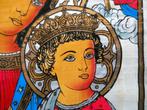 Icoon Altijddurende Bijstand Maria en Jezus op perkament, Antiek en Kunst, Antiek | Religie, Ophalen of Verzenden