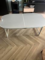 Camping tafel Ovaal Koffermodel 150x80 cm, Ophalen, Gebruikt, Campingkast