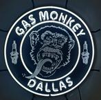 originele Gas Monkey Garage neon licht reclame USA decoratie, Ophalen, Zo goed als nieuw, Lichtbak of (neon) lamp