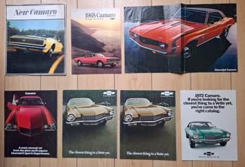 Chevrolet Camaro 1967 t/m 1980. 12 stuks.  € 60,-- beschikbaar voor biedingen