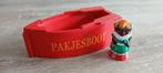 Houten pakjesboot met zwarte piet poppetje sinterklaas sint, Ophalen of Verzenden, Gebruikt