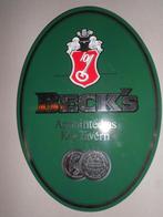 email bord BIER RECLAME BECK'S, Ophalen of Verzenden, Zo goed als nieuw, Reclamebord, Plaat of Schild, Overige merken