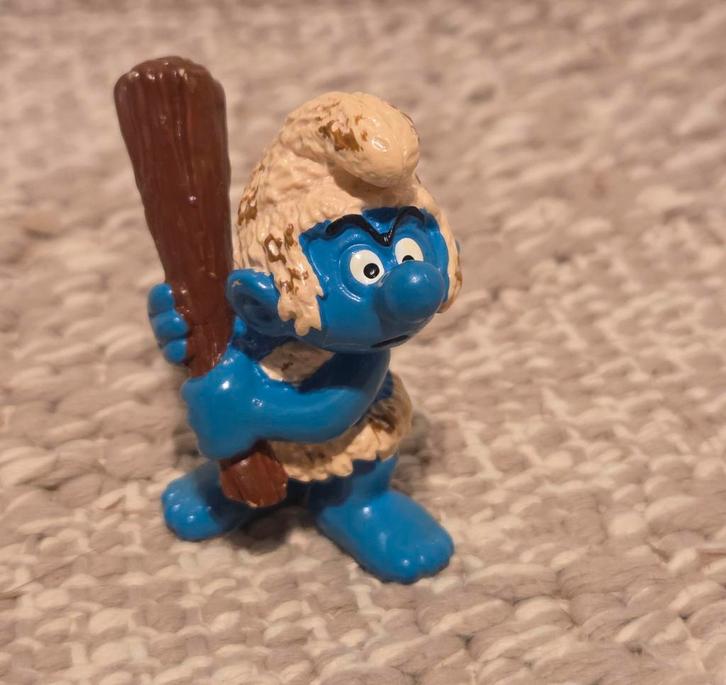 Oertijd Smurf figuurtje - Schleich (1994), Verzamelen, Smurfen, Zo goed als nieuw, Poppetje, Figuurtje of Knuffel, Overige Smurfen
