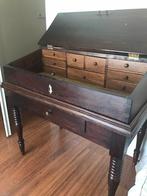 Secretaire antiek met klep en lade, Antiek en Kunst, Antiek | Meubels | Kasten, Ophalen of Verzenden