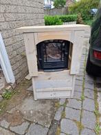 Leuk sfeer kacheltje in steigerhoud electrisch haardje, Ophalen, Gebruikt, Overige soorten, Elektrisch