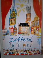 Vastelaovend Zitterd Poster Guus Van Eck, Rechthoekig Staand, Verzenden, Deurposter of groter, Zo goed als nieuw