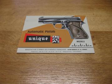 UNIQUE Automatic Pistols Models -Lc-Lf-Ld-