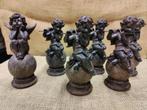 Kerst 6 Bronzen Engelen en 1 witte Engel op bol  Nieuw 21 cm, Ophalen of Verzenden, Nieuw