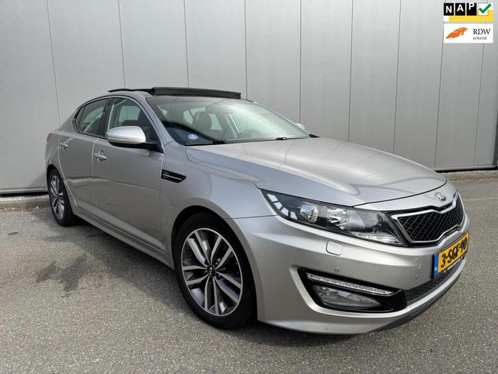 Kia Optima 2.0 CVVT Hybrid Super Pack pano clima navi seat c, Auto's, Kia, Bedrijf, Te koop, Optima, ABS, Achteruitrijcamera, Airbags