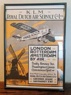 KLM Luchtvaart Affiche Poster in Lijst, Verzamelen, Luchtvaart en Vliegtuigspotten, Ophalen of Verzenden, Nieuw, Schaalmodel