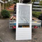 Hardhouten achter met dubbel glas, Doe-het-zelf en Verbouw, Deuren en Horren, Ophalen, Gebruikt, 80 tot 100 cm, 200 tot 215 cm